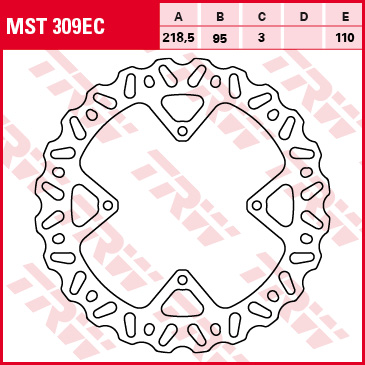 TRW MOTO brzdový kotouč KTM SX 85 LW 03-13 (B0068NSWAS, MST309RAC)