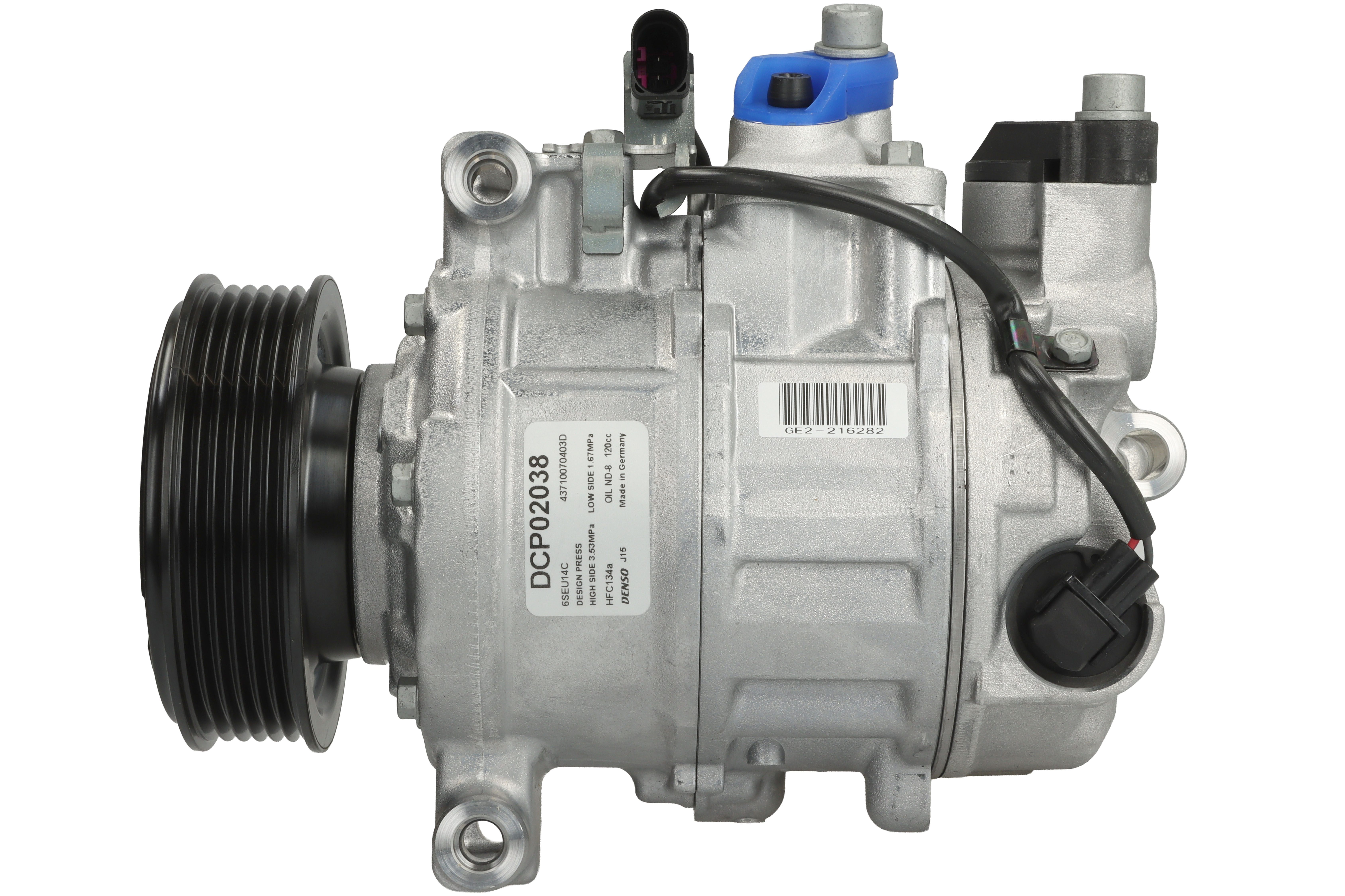 Компресор кондиціонера AUDI A4 AVANT (8E5, B6) 1.9 TDI 06/2003->12/2004 DENSO (DCP02038) Denso фото 3