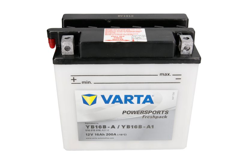 VARTA startovací baterie HONDA VF 1000 R, F (INTERCEPTOR), F2 (BOL D'OR) 84-86, SUZUKI VS 800GL (INTRUDER), 600GL (INTRUDER) 92-00, VX 800 90-97 (B004R9HA7Q, YB16B-A, CB16B-A DYNAVOLT, YB16-B VARTA FUNSTART)
