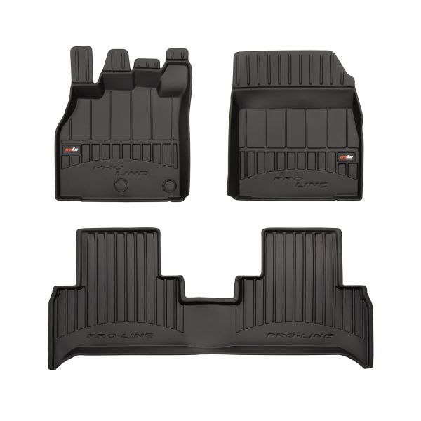 Set Covorase Auto Si Tavita Portbagaj RENAULT GRAND SCENIC III (JZ0/1_) din 2009-2016, Cauciuc, Protectie Porbagaj, 4x Stickere auto cu RENAULT