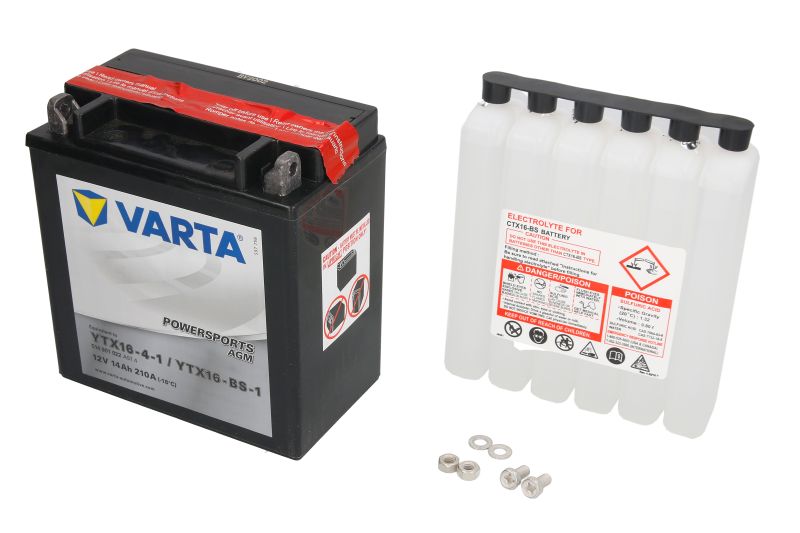 VARTA starting battery SUZUKI BOULEVARD 1500 C90 05-11, LT-A 500 F (VINSON AUT. 4X4), F (QUADMASTER), (QUADMASTER) 00-03, LT-F 500 F (VINSON QUADRUN.), F (VINSON), F 98-04, VL 1500 (INTRUDER), 1500 (C) (INTRUDER BLACK TOURING), 125LC (INTRUDER), 1500LC (C