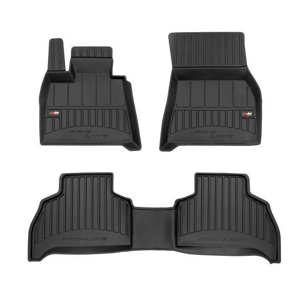 Set Covorase Auto Si Tavita Portbagaj BMW Seria X5 (G05, F95) din 2018-2023, Cauciuc, Protectie Porbagaj, 4x Stickere auto cu BMW