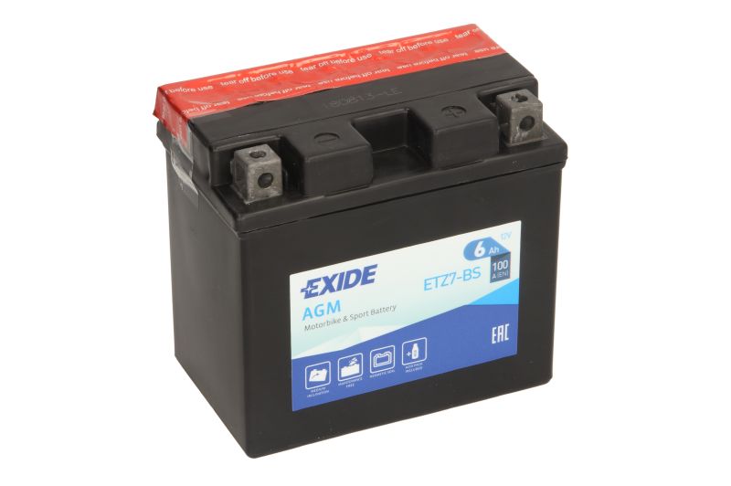 EXIDE startovací baterie GAS GAS EC 515FSR, 450, 450FSR 07-10, FSE 450 03-06, HP-WILD 450 03-06, PAMPERA 450 IE 08-09, SM 450FSR, 515FSR 07-09, SUPERMOTO 450 03-05, HONDA CB 600 S F2 (HORNET S) 00-01, CBR 125R, 1000RR (FIREBLADE) 04-13, CRF 450X, 250X, 23