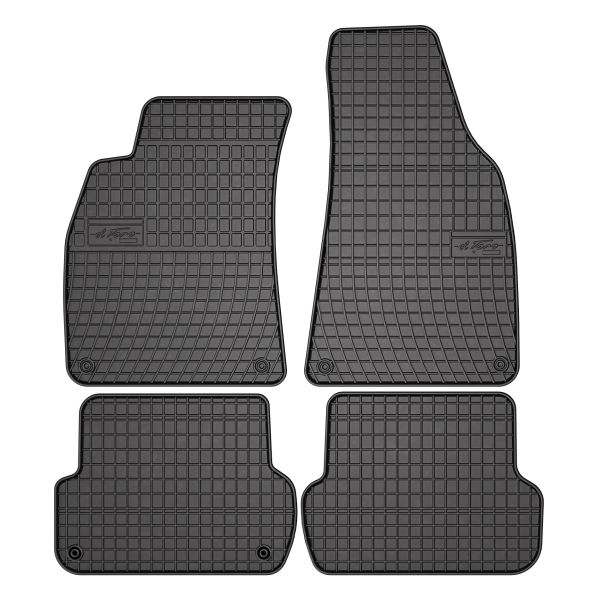 Set Covorase Auto Si Tavita Portbagaj AUDI A4 B7 Avant (8ED) din 2004-2008, Cauciuc, Protectie Porbagaj, 4x Stickere auto cu AUDI