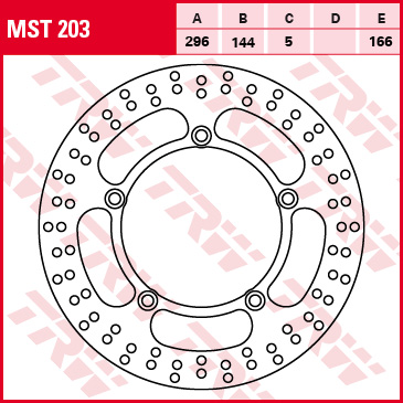 TRW MOTO brzdový kotouč HONDA VT 600 C (SHADOW) 88-03 (B0054JEE68)