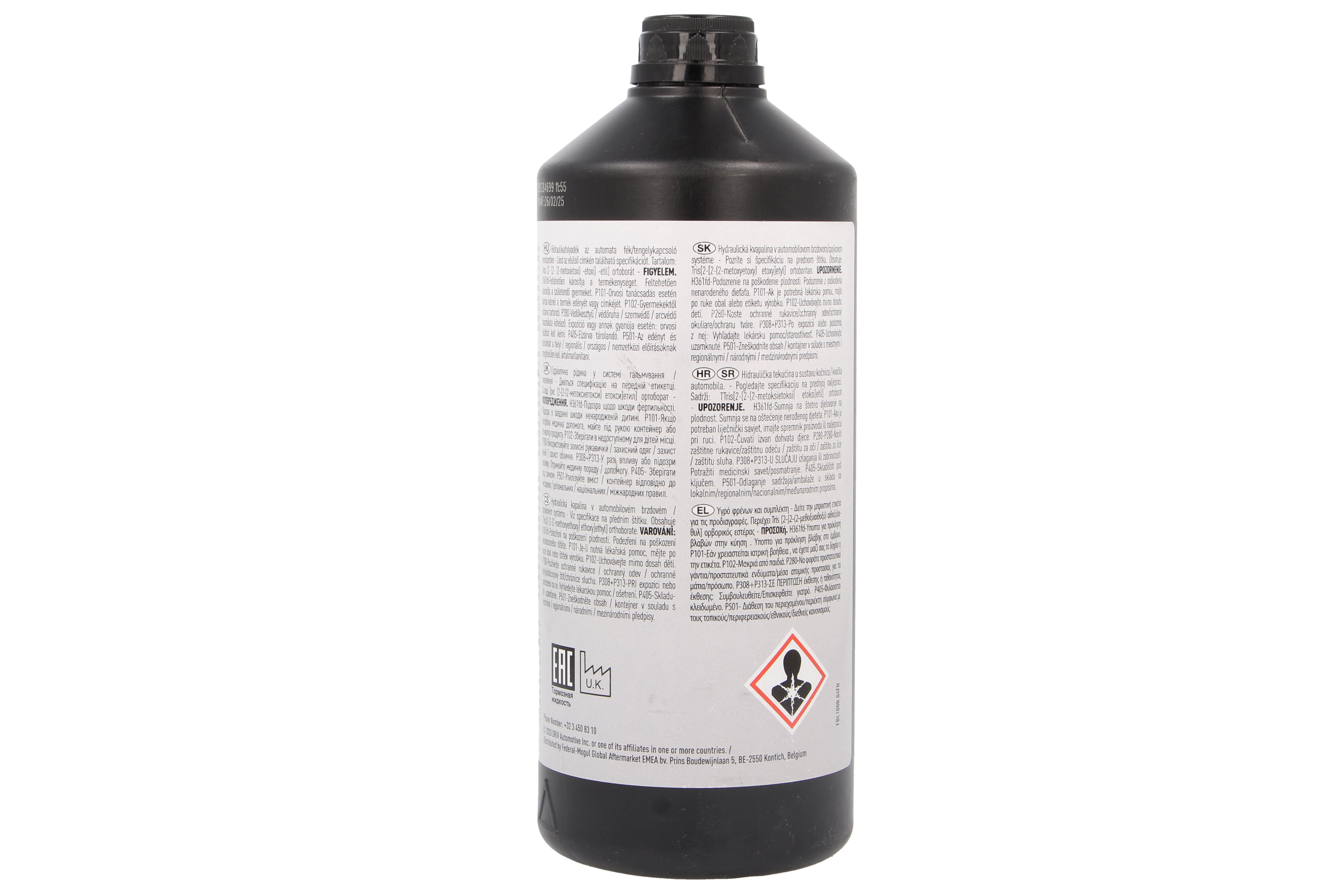 Гальмівна рідина DOT4 (1L) [сухість: 265°C, вологість: 171°C SAE 700 фото 2