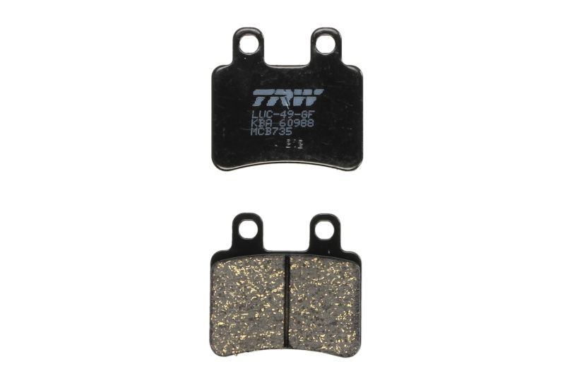 TRW MOTO sada brzdových destiček, kotoučová brzda DERBI CROSS 125 08, SENDA 125 SM, SM (BAJA) 04-08, TERRA 125 ADVENTURE 08, ITALJET JET 125, 150 02,