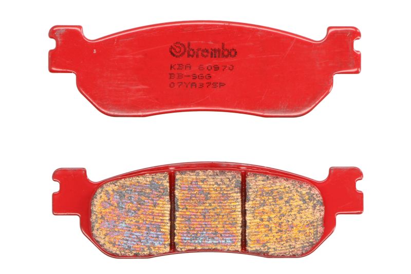 BREMBO sada brzdových destiček, kotoučová brzda YAMAHA TW 125 (TRAILWAY) 99-03, YP 250 (MAJESTY) 00-02, YZF-R1 1000 02-03, YZF-R6 600 99-02 (MT07YA37SP)