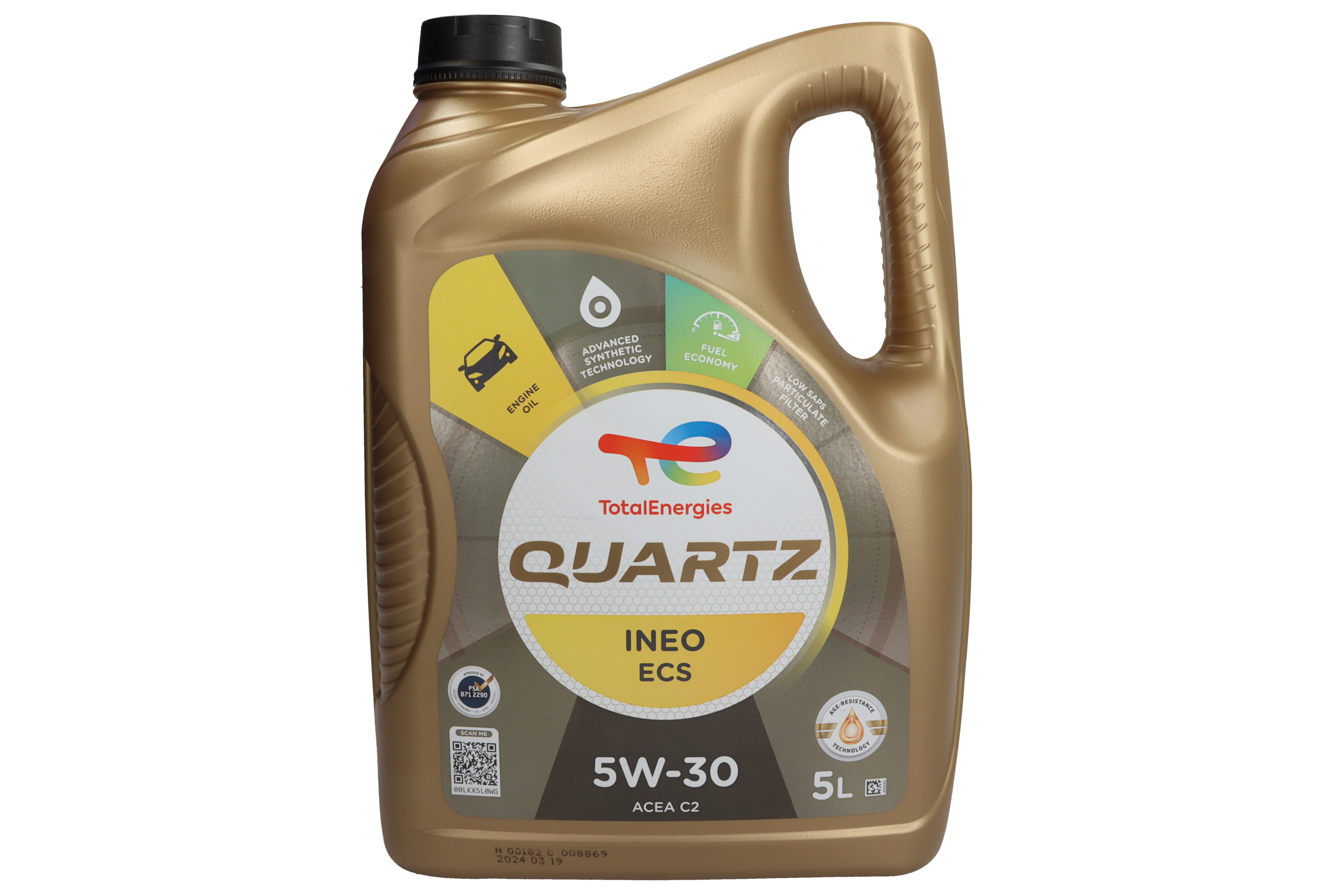 Моторна олива Quartz INEO (1L) 5W30 , ACEA C2, CITROEN B71 2290, FIAT 9.55535 S1, IVECO 18-1811 SC1, PEUGEOT B71 2290, TOYOTA фото 2