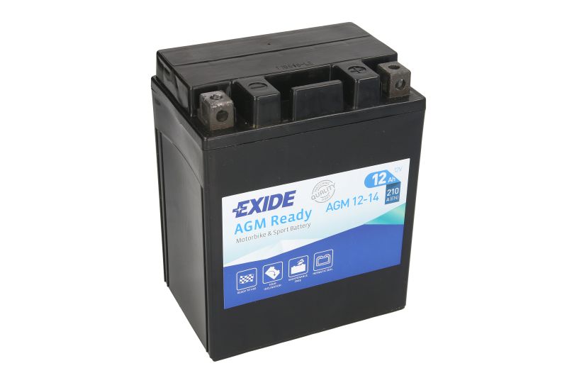 EXIDE startovací baterie APRILIA ATLANTIC 500 (SPRINT) 02-06, MOTO 650 95-00, PEGASO 650, 650 (CUBE), 650 (GARDA), 600 88-00, SCARABEO 500 (ABS), (LIGHT) 02-08, TUAREG 600 ETX, (WIND) 85-92, ARCTIC CAT ARCTIC 3004X4, 3002X4, 2502X4 98-06, BMW C1 200, 125 