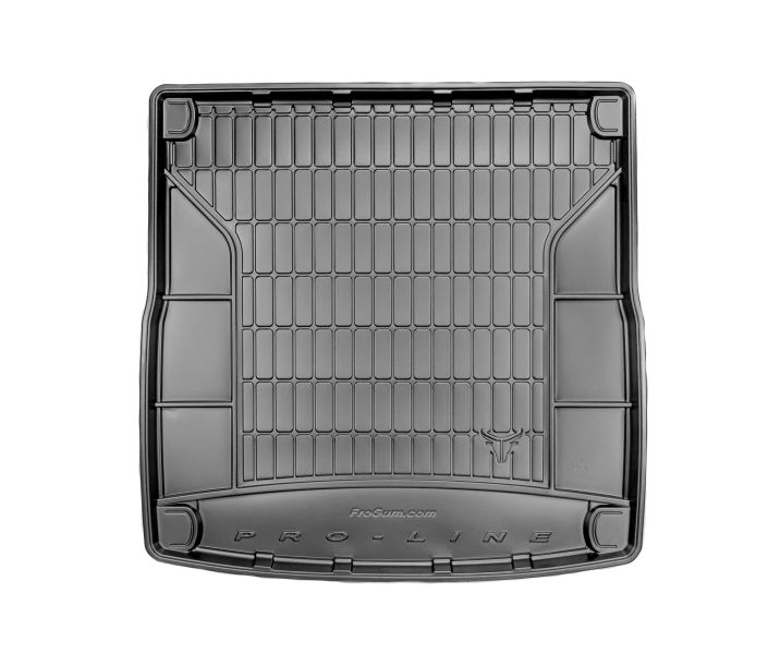 Set Covorase Auto Si Tavita Portbagaj AUDI A4 B8 Avant (8K5) din 2007-2015, Cauciuc, Protectie Porbagaj, 4x Stickere auto cu AUDI