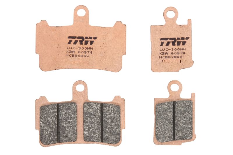 TRW MOTO sada brzdových destiček, kotoučová brzda HONDA VFR 1200 F ABS, F DCT V4 10-13 (B0053APNM2, 07HO37SA, 06455-MGE-006, 06455-MGE-016)