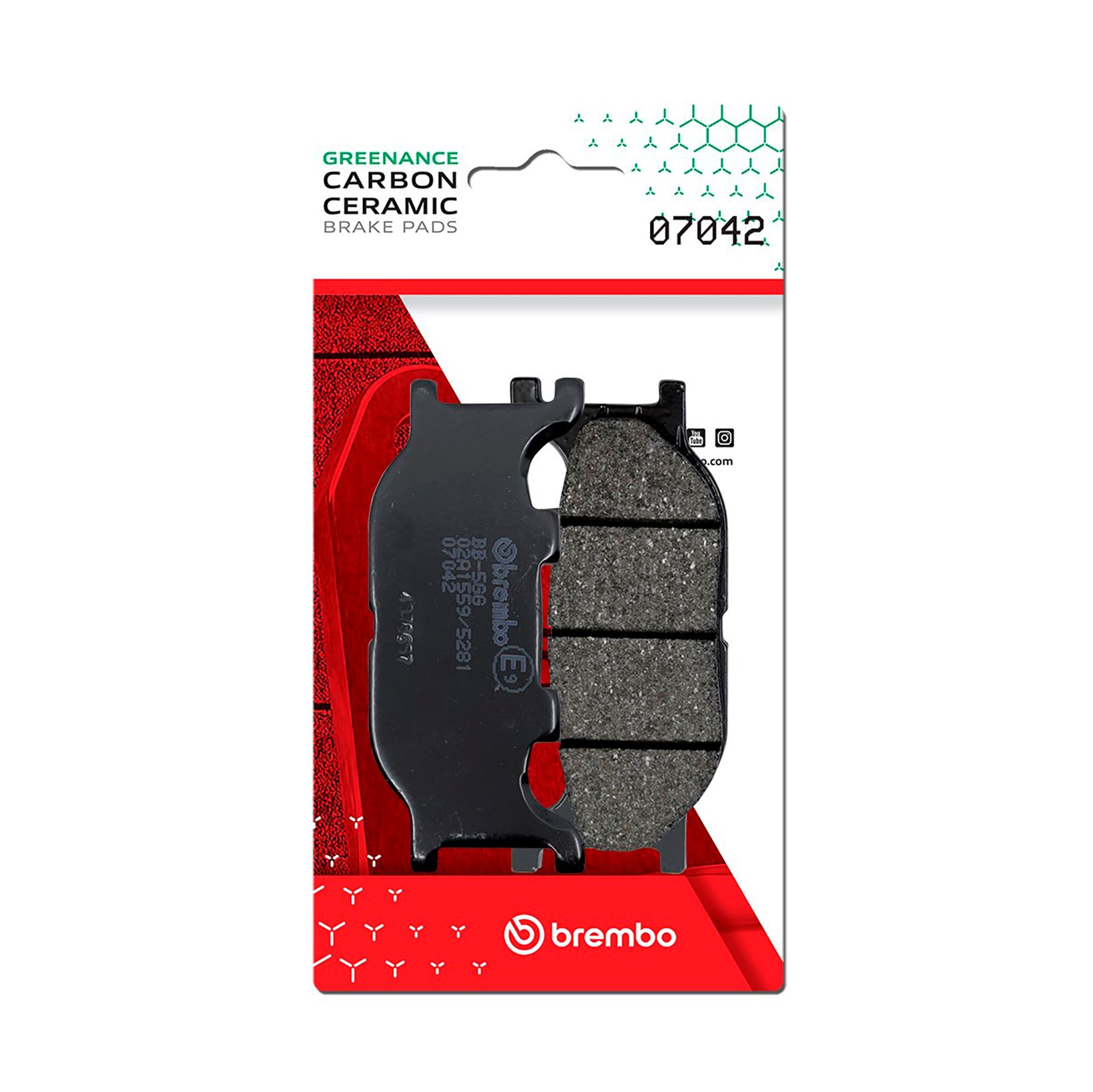 BREMBO sada brzdových destiček, kotoučová brzda YAMAHA FZ6 600 NA (ABS) 05-06, MT-03 660 06-09, SR 125 97-02, XJ 600 S (DIVERSION) 98-03, XV 250S (VIRAGO HOCHLENK.), 125 (VIRAGO) 95-00, XVS 250 (DRAG STAR), 1100 (DRAG STAR), 1100A (DRAG STAR CLAS.), 125 (