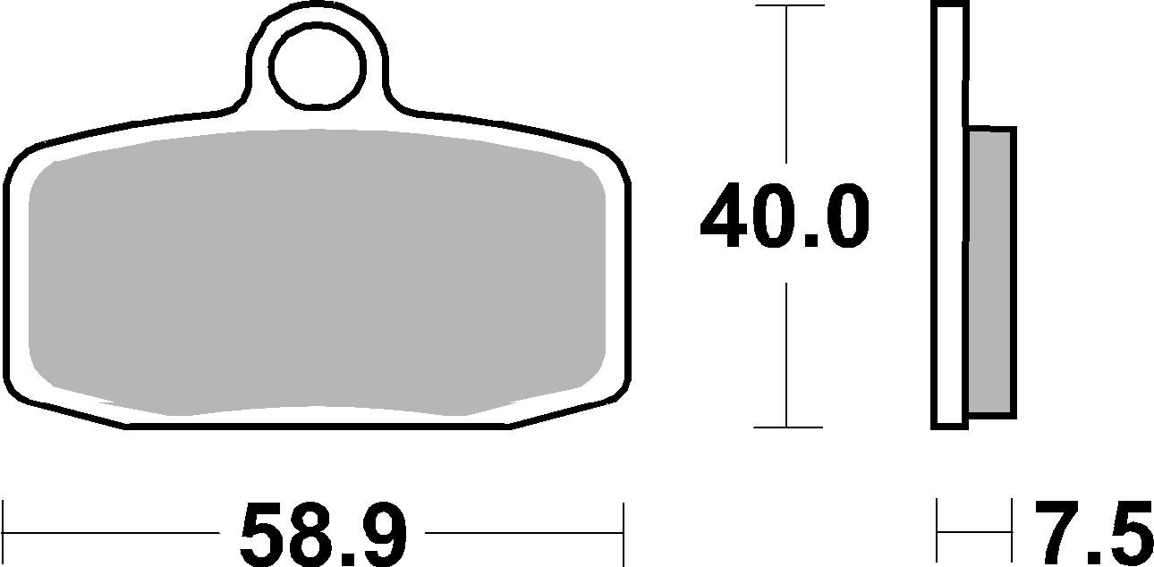 BREMBO sada brzdových destiček, kotoučová brzda HUSQVARNA TC 85 BW 14-23, KTM SX 85 BW 12-20 (MT07GR20SX)
