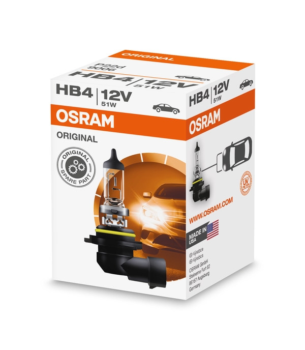 Автолампа галогенова 51W HB4 12V 51W P22D/ORIGINAL LINE OSRAM (9006) osram фото 4