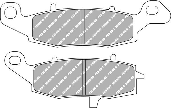 FERODO sada brzdových destiček, kotoučová brzda KAWASAKI ER-6F 650 ABS 06-07, ER-6N 650 05-07, KLE 650 (VERSYS) 07, KLR 650 01, VN 1500R (DRIFTER), 800 (CLASSIC), 800 (DRIFTER), 1600 (CLASSIC), 900 (CLASSIC), 1600 (CLAS. TOURER), 1500FI (CLAS. TOURER), 90
