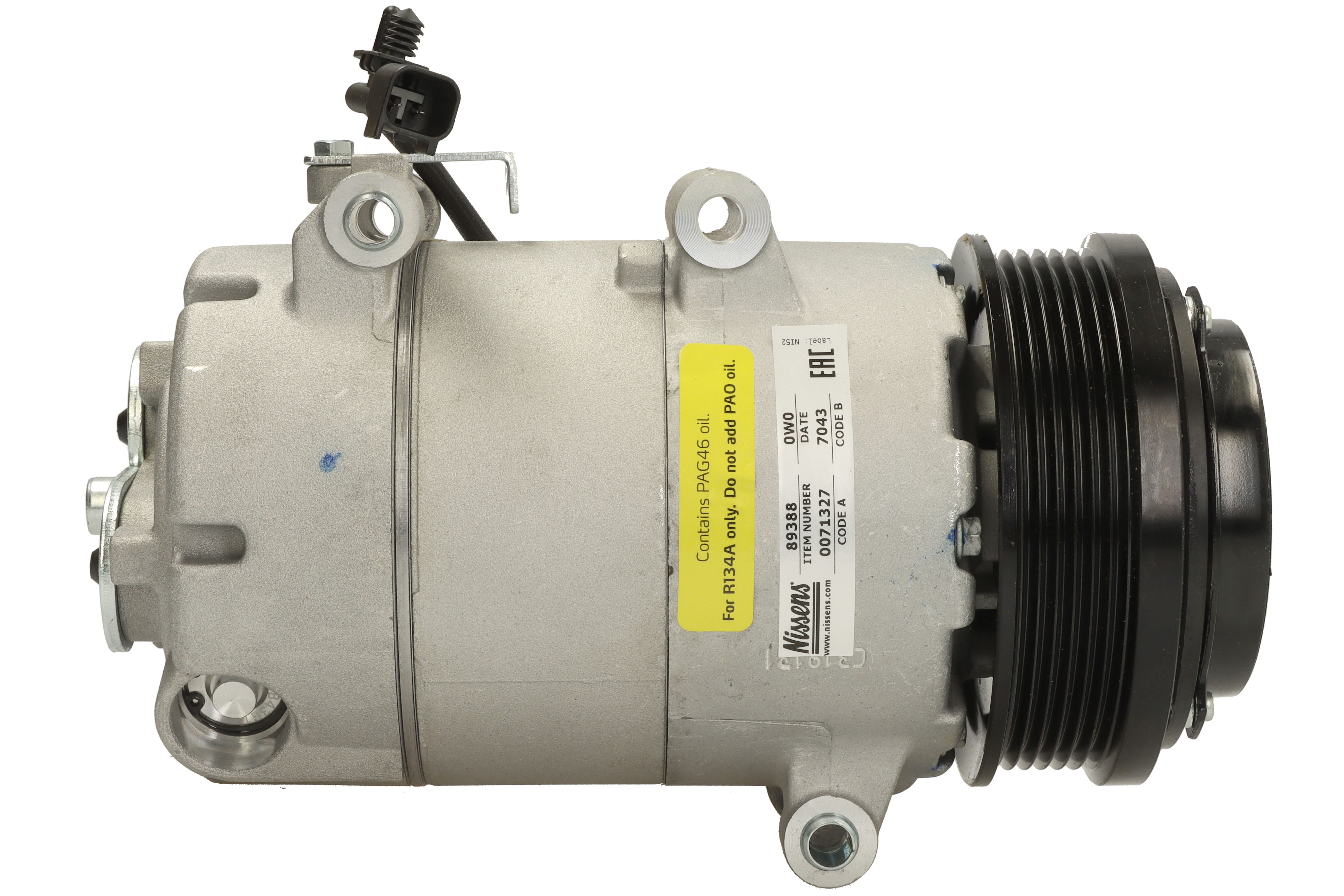 Компресор кондиціонера FORD FOCUS II (CAP, CB4) (04-) 1.8 TDCI NISSENS (89388) Nissens фото 6