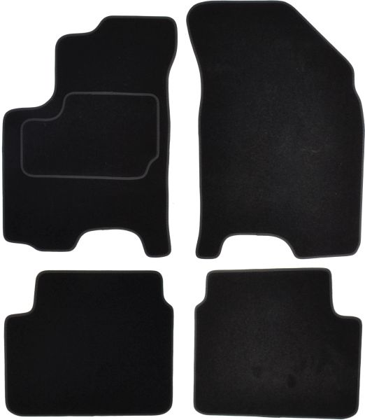 Set Covorase Auto Si Tavita Portbagaj CHEVROLET AVEO / KALOS Hatchback (T250, T255) din 2006-2011, Cauciuc, Protectie Porbagaj, 4x Stickere auto cu CHEVROLET