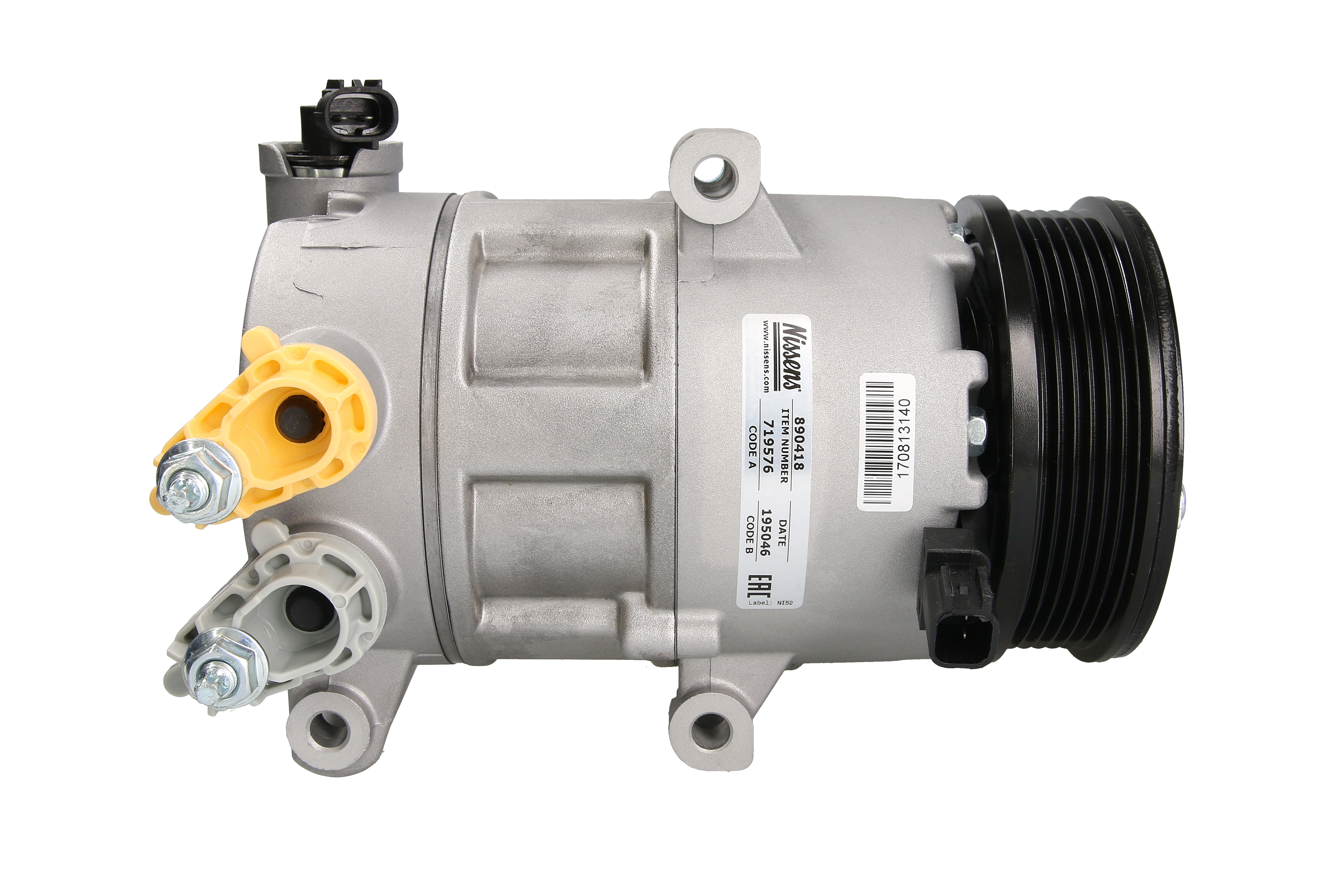 Компресор кондиціонера FORD TRANSIT/TOURNEO CONNECT (CHC) (13-) 1.6 ECOBOOST|FORD KUGA ( NISSENS (890418) Nissens фото 6