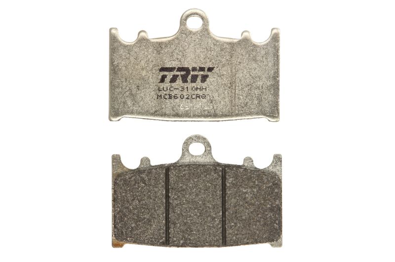 TRW MOTO sada brzdových destiček, kotoučová brzda KAWASAKI GPZ 900 R (NINJA) 90-94, KLZ 1000 (VERSYS) 12-19, KR-1 250 90, VN 2000, 2000 (VULCAN), 2000 (VULCAN CLASSIC), 1700 (VULCAN VOYAGER), 1700 (VULCAN VOYAGER VAQERO), 1700 (VULCAN VAQUERO), 1700 (VULC
