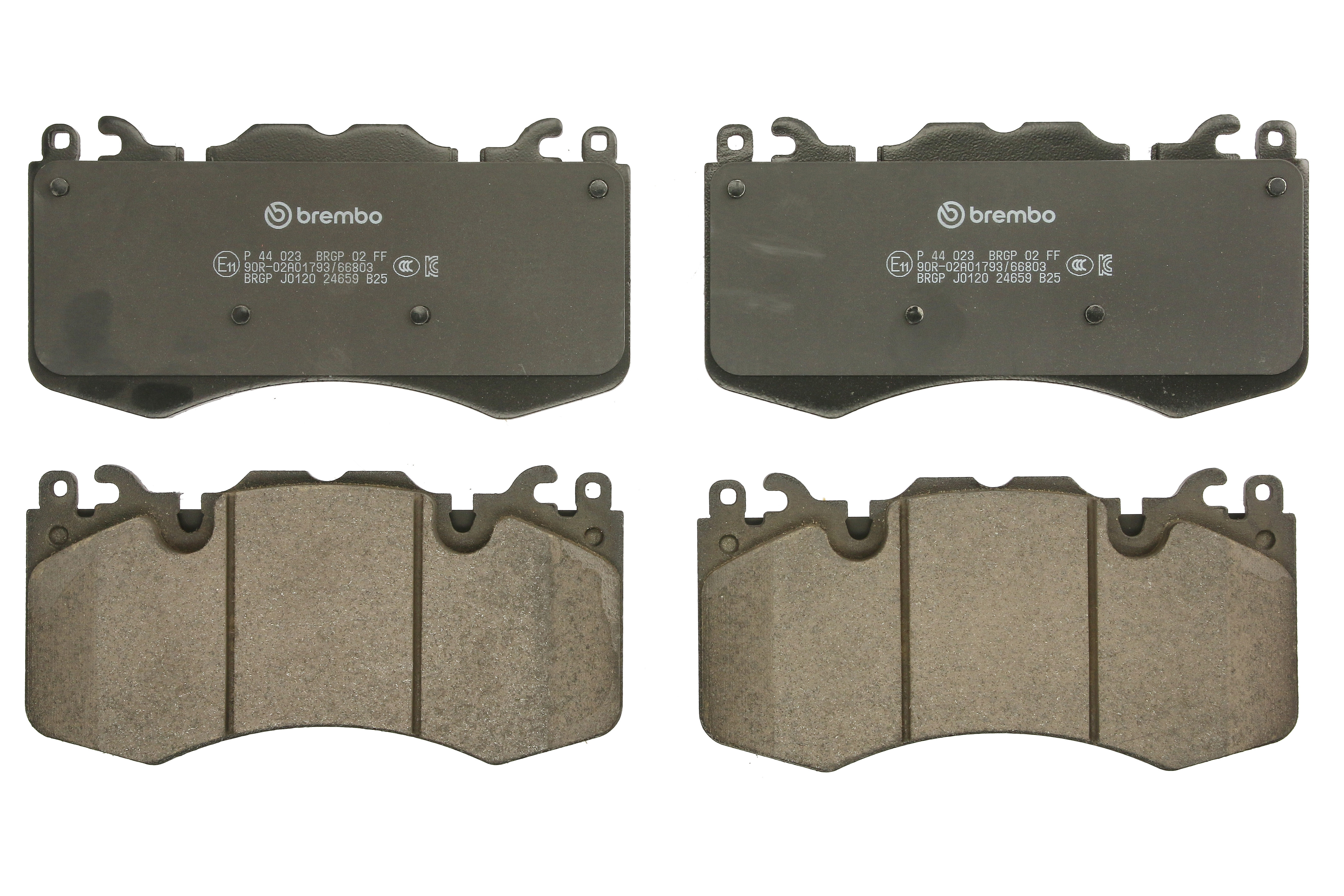 Колодки гальмівні дискові LAND ROVER RANGE ROVER IV (L405) 4.4 2012.08- BREMBO (P44023) BREMBO фото 3
