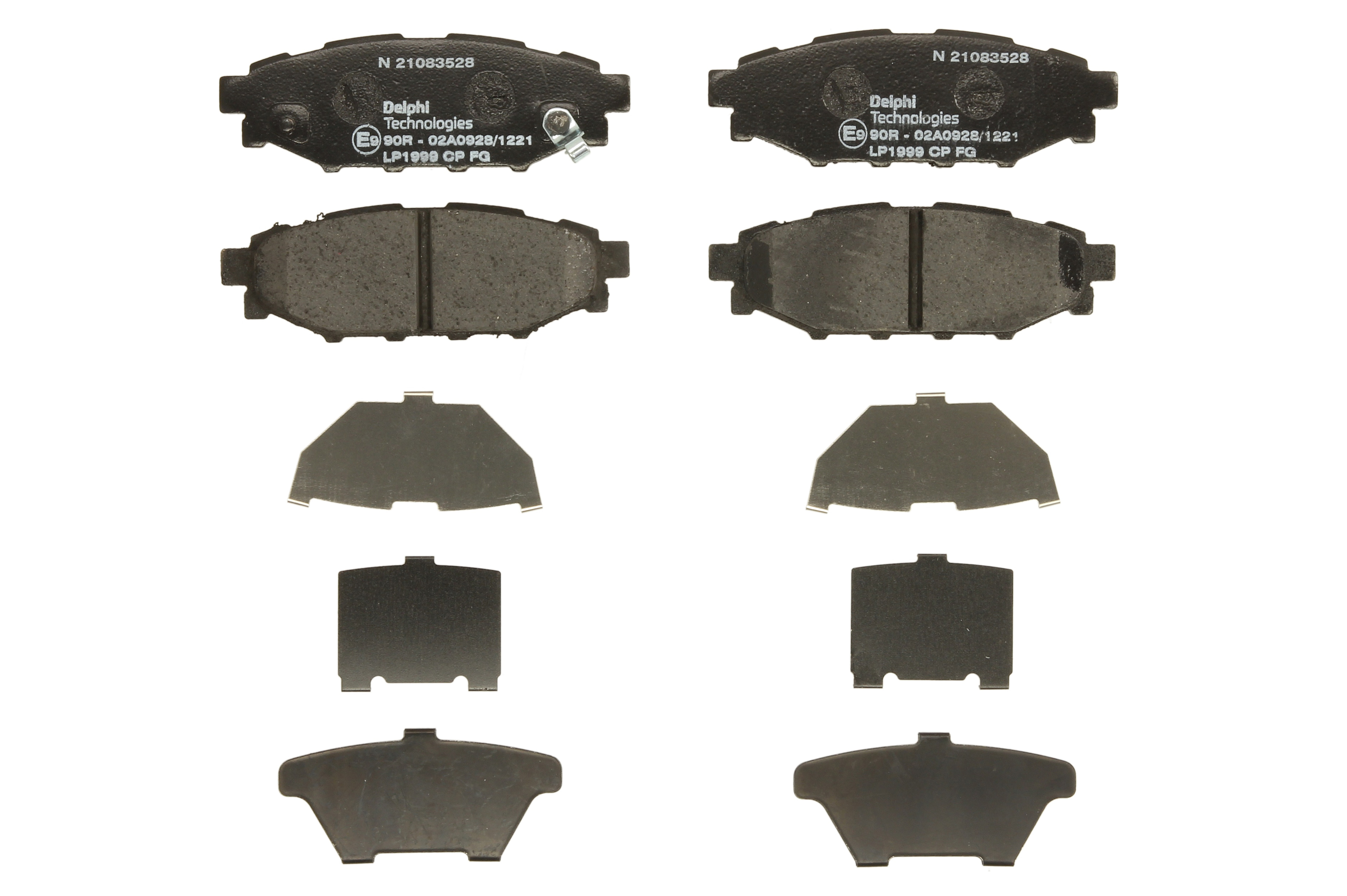 Комплект гальмівних колодок задн , SUBARU BRZ, FORESTER, IMPREZA, LEGACY IV, LEGACY V, OUTBACK, WRX, XV, TOYOTA GT 86 1.5-3.6 09.03-