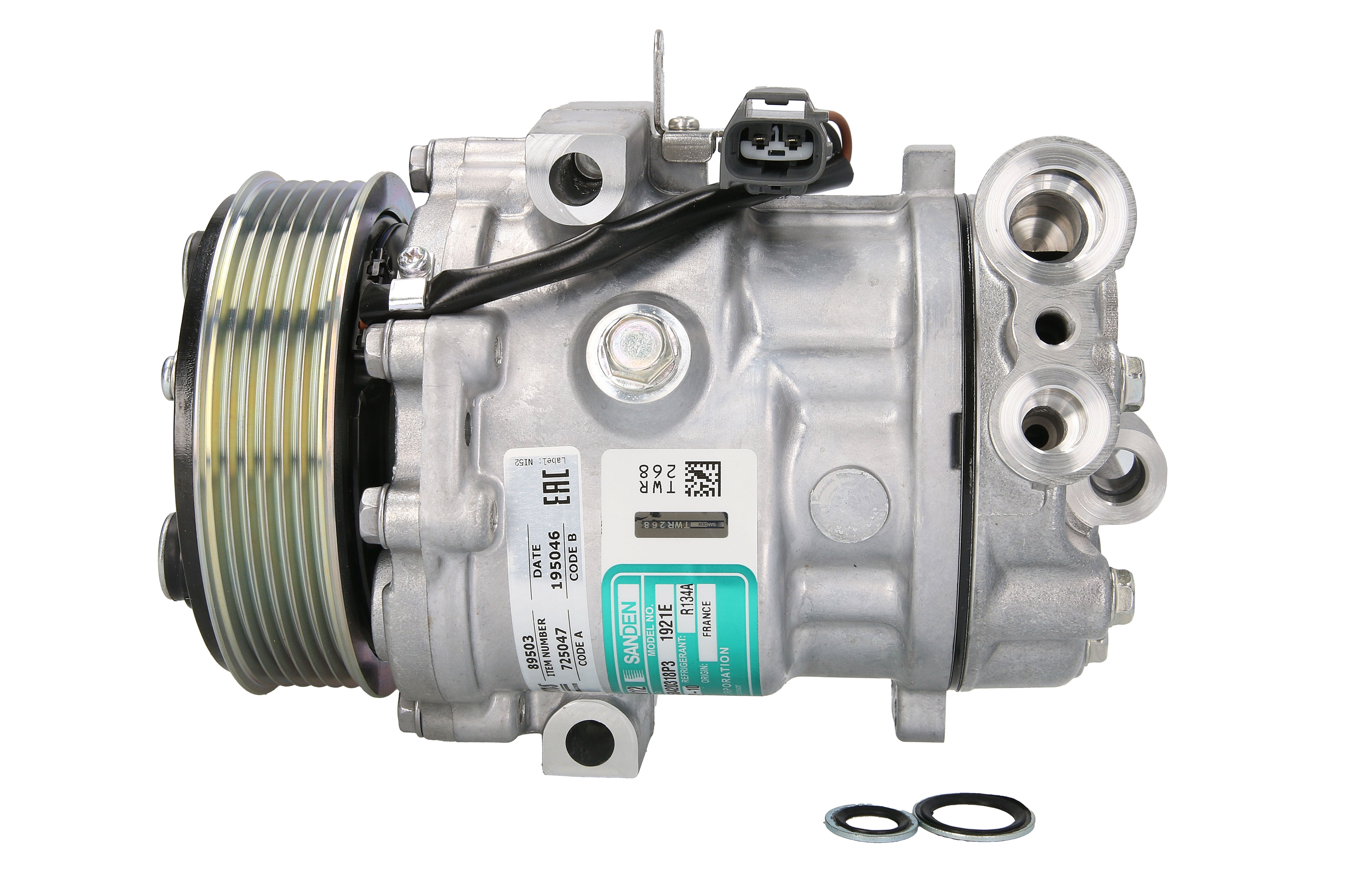 Компресор кондиціонера OPEL COMBO (12-) 1.3 CDTI|ALFA ROMEO MITO (955) (08-) 1.3 JTDM|FI NISSENS (89503) Nissens фото 3