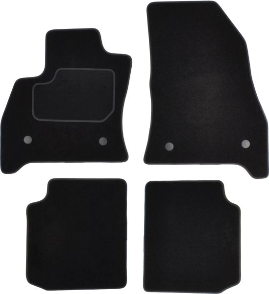 Set Covorase Auto Si Tavita Portbagaj FIAT 500L (351_, 352_) din 2012-2018, Cauciuc, Protectie Porbagaj, 4x Stickere auto cu FIAT