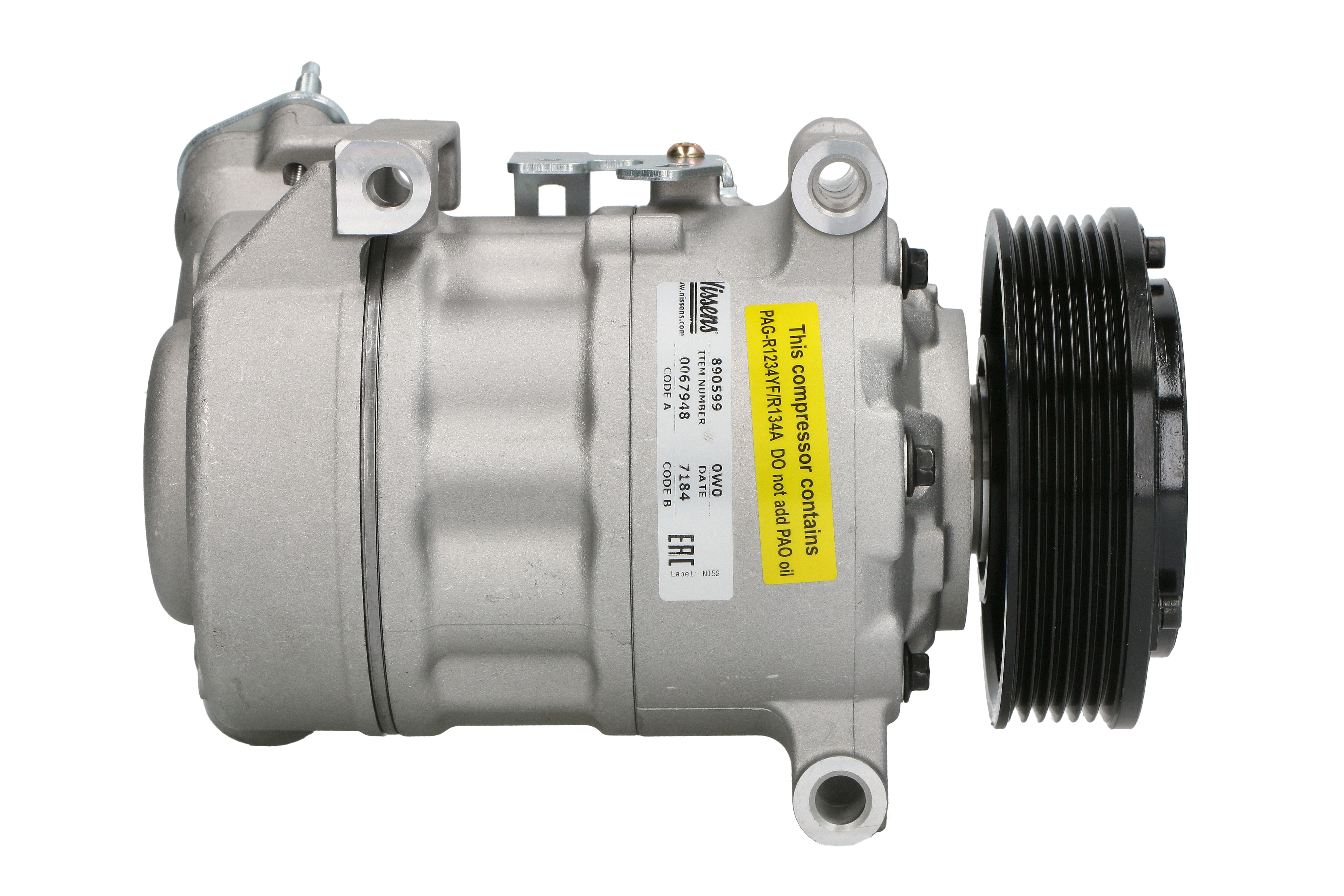 Компресор кондиціонера PEUGEOT 3008 ДЖИП (MC_, MR_, MJ_, M4_) 1.6 BLUEHDI 120 2016.05 - NISSENS (890599) Nissens фото 6