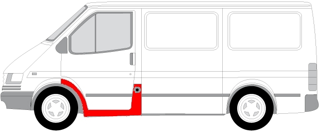 Lijevi prag za vozilo FORD TRANSIT 4 FL, TRANSIT 4 FL 2