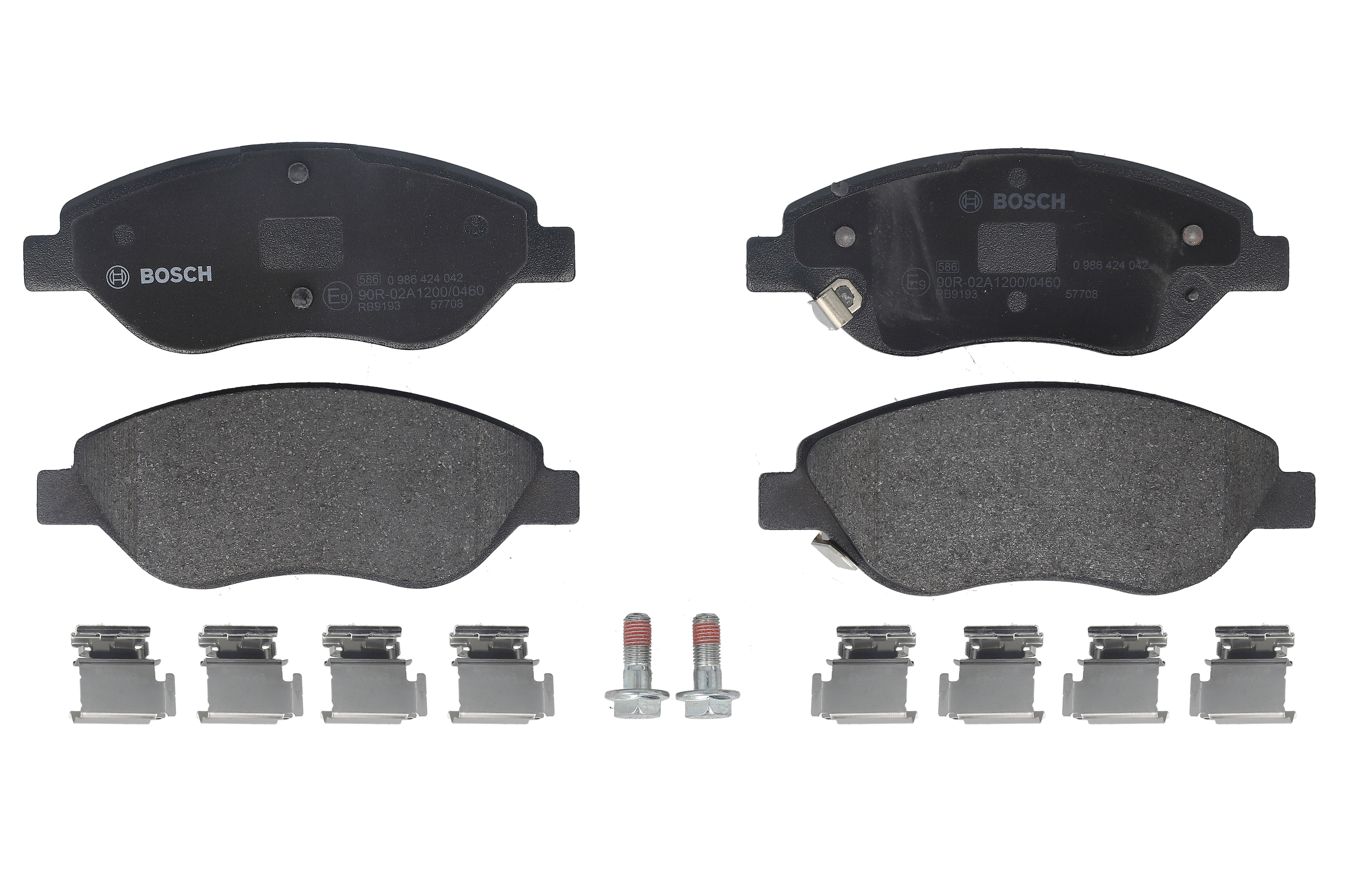 Колодки гальмівні дискові FIAT TIPO ХЕТЧБЕК (356_, 357_) 1.4 2016.03- BOSCH (0 986 424 042) Bosch фото 3