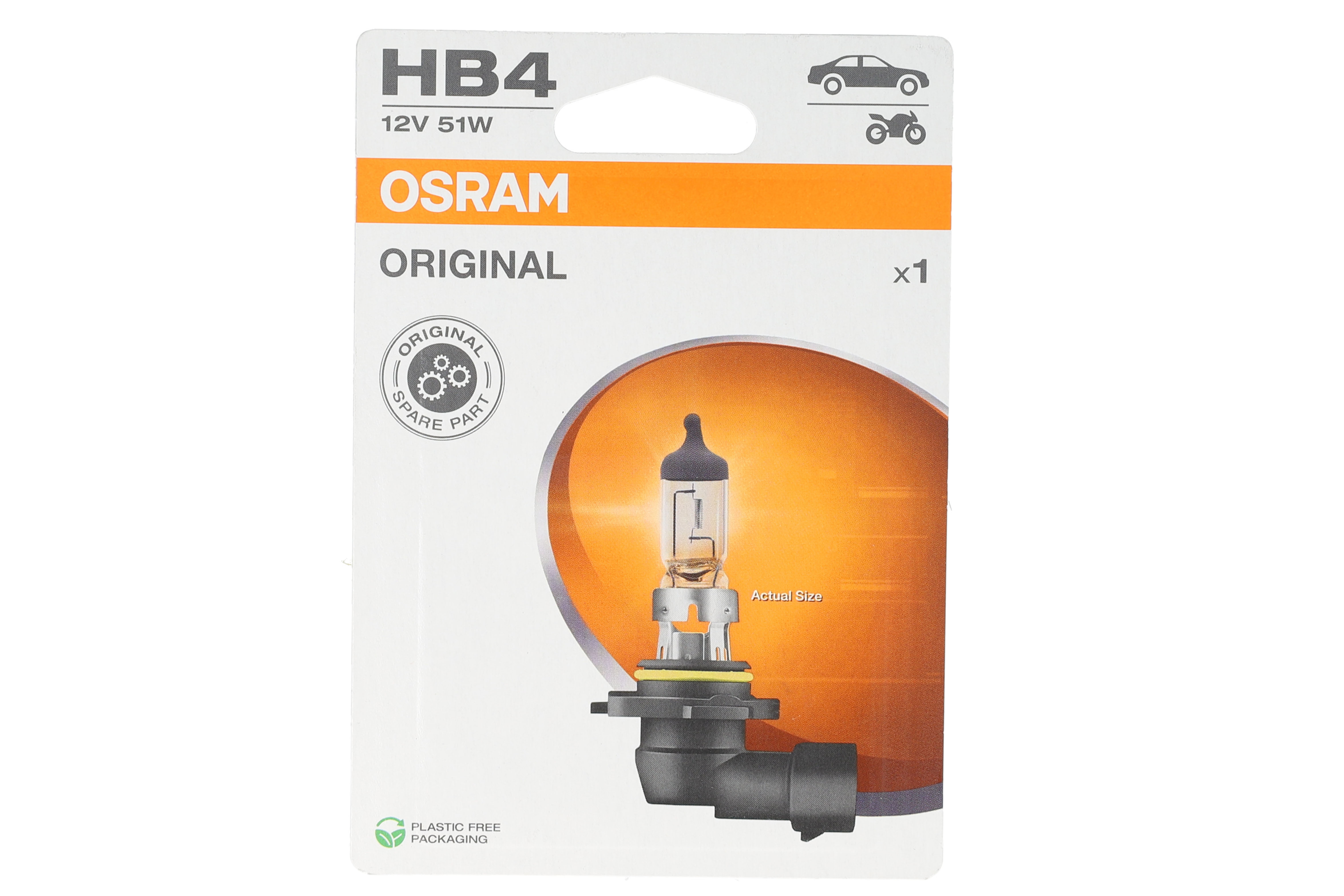 Автолампа галогенова 51W HB4 12V 51W P22D/ORIGINAL LINE/1ШТ. BLISTER OSRAM (9006-1BL) osram фото 4