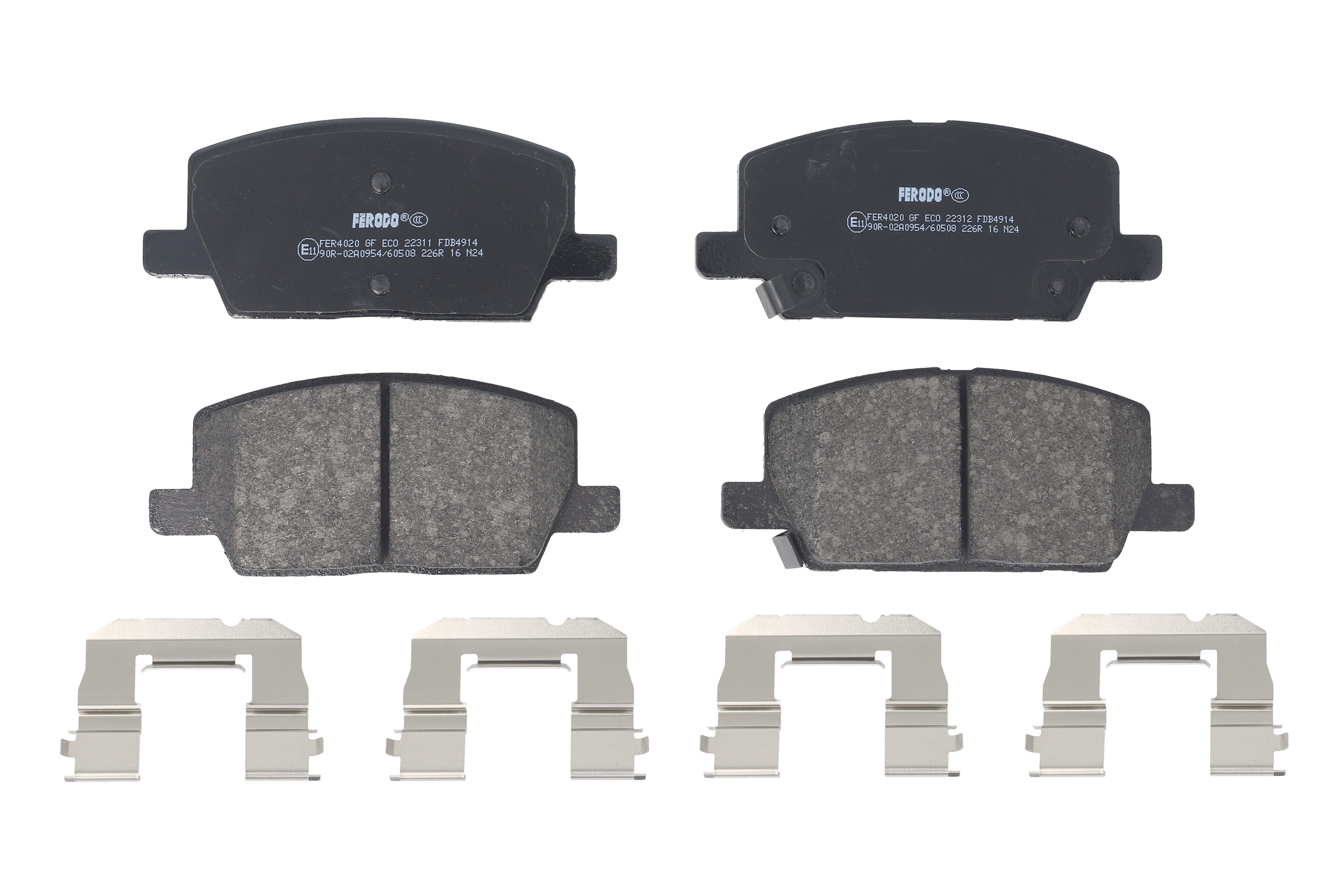 Комплект гальмівних колодок передн , CHEVROLET TRAX, OPEL INSIGNIA B, INSIGNIA B COUNTRY, INSIGNIA B GRAND SPORT, MOKKA / MOKKA X 1.4-1.8 06.12-