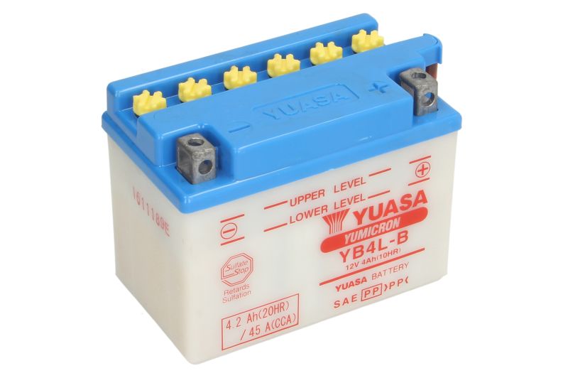 YUASA startovací baterie APRILIA AF1 50 EXTREMA, 125, 50 (SINTESI) 88-94, AMICO 50, 50LX, 50GL, 25 90-99, AREA 50 99-02, CLASSIC 50 97-98, COMPAY 50 AC CUSTOM 09, GULLIVER 50 AC, LC 96-99, HABANA 50 (CUSTOM) 99-01, MX 125, 50 03-07, MOJITO 50 (CUSTOM) 02-