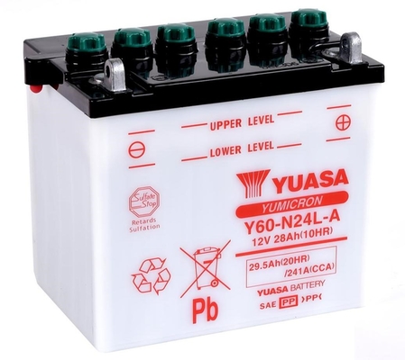 YUASA startovací baterie KAWASAKI ZN 1300 (VOYAGER) 83-88, MOTO GUZZI CALIFORNIA 1000II, 1000III, 1100 82-00, CONVERT 1000 81, DAYTONA 1000 91-97, LM 850II (LE MANS), 1000 (LE MANS), 1000IV (LE MANS), 850I (LE MANS), 850III (LE MANS), 1000V (LE MANS), 100