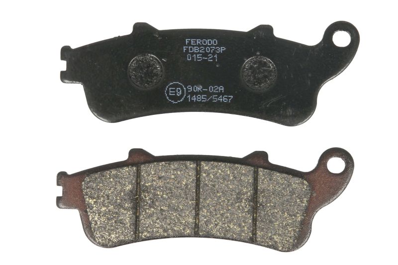 FERODO sada brzdových destiček, kotoučová brzda HONDA CBR 1100 XX (BLACKBIRD) 96-97, FES 125 2T (PHANTEON) 98-99, KAWASAKI VN 650 (VULCAN) 15, Z 650 18 (2P250NS, 2P250STF1, 2P250STF2, 2P250STF3, 2P250STR1, 2P250STR2, FDB2002P, FDB2073CP911, FE LMP335SF, M