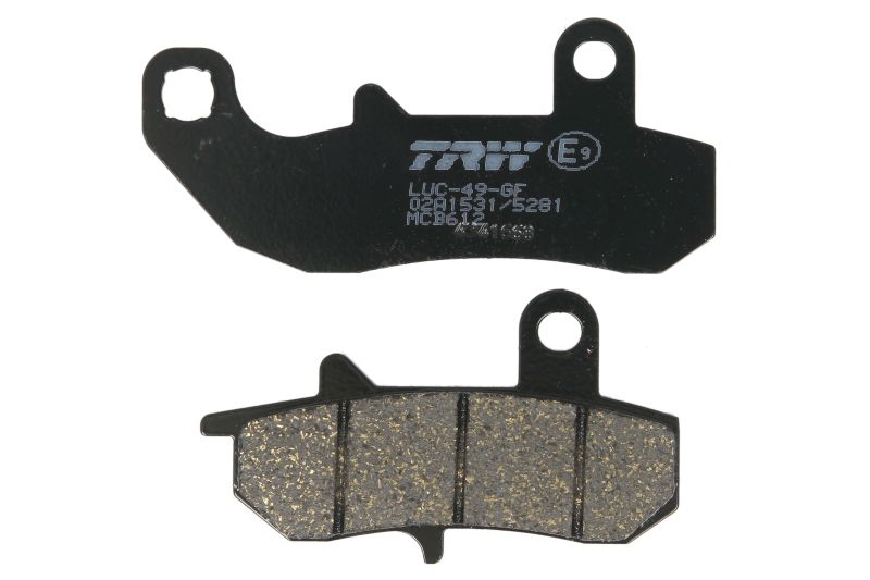 TRW MOTO sada brzdových destiček, kotoučová brzda SUZUKI DR 650RS, 650R (DAKAR), 800S (BIG), 650SE, 650RSE, 650RE, 650, 650R, 600R (DAKAR), 750S (BIG) 89-17, RGV 250 93 (B0053APTRG)
