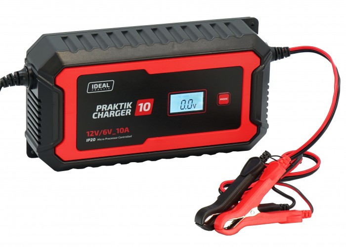 (EN) Battery charger PRAKTIK CHARGER 10 LCD, напруга зарядки: 6/12 В, зарядний струм: 10А, напруга джерела живлення: 230В, тип аккумулятора: AGM/EFB/GEL/MF/WET фото 2