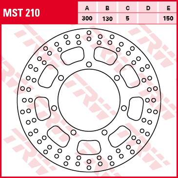 TRW MOTO brzdový kotouč KAWASAKI EN 500 (VULCAN) 94-04, VN 800, 1500 (CLASSIC), 800 (CLASSIC), 800 (DRIFTER), 1500, 1500 (CLAS. KAT) 95-08 (B0054JF67E, NG 090)