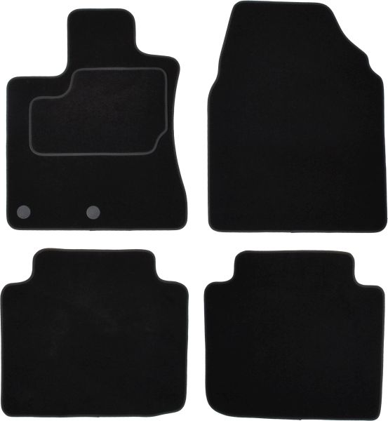 Set Covorase Auto Si Tavita Portbagaj NISSAN QASHQAI I (J10, NJ10) din 2006-2014, Cauciuc, Protectie Porbagaj, 4x Stickere auto cu NISSAN