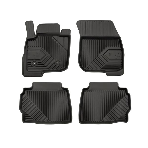 Set Covorase Auto Si Tavita Portbagaj FORD MONDEO V Turnier (CF) din 2014-2019, Cauciuc, Protectie Porbagaj, 4x Stickere auto cu FORD