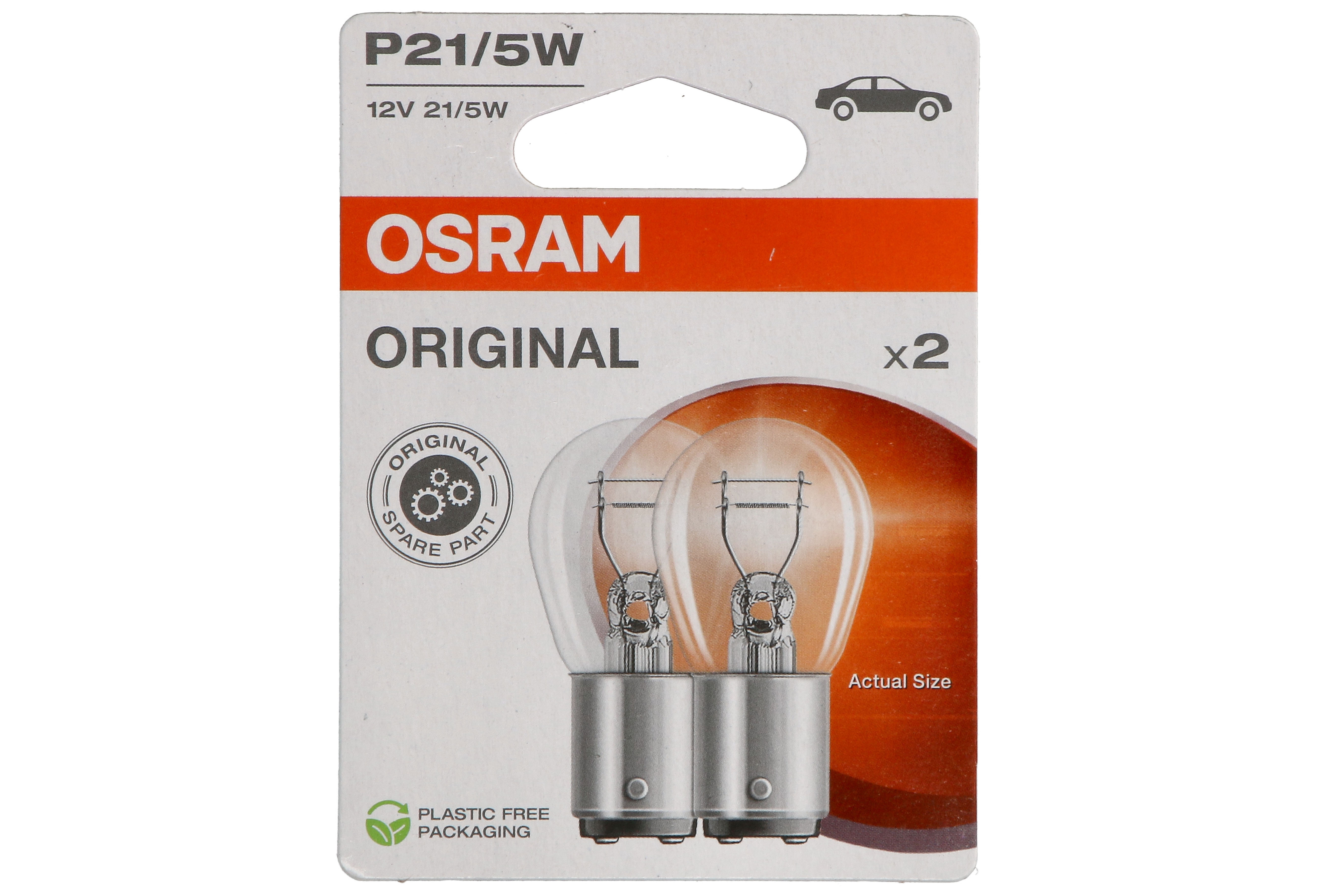 Автолампа 21/5W P21/5W 12V 21/5W BAY15D/ORIGINAL LINE/2ШТ. BLISTER OSRAM (7528-2BL) osram фото 4