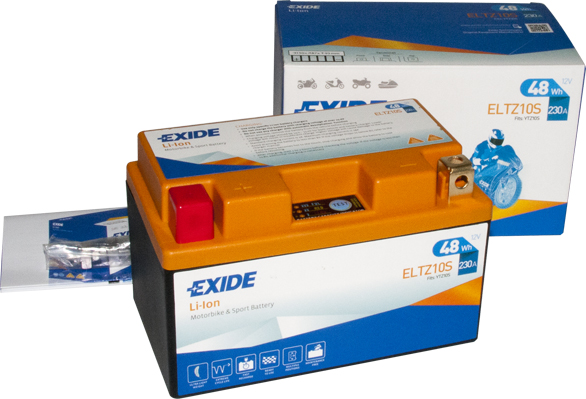 EXIDE startovací baterie BMW S 1000 RR 10-12, HONDA CB 600F (HORNET), 1000R, 600FA (HORNET ABS), 900F (HORNET) 02-12, CBF 500, 1000A (ABS), 600S, 600NA (ABS), 500A (ABS), 1000, 1000FA (ABS), 600SA (ABS), 600N 04-12, CBR 600RR, 929RR (FIREBLADE), 600F, 600