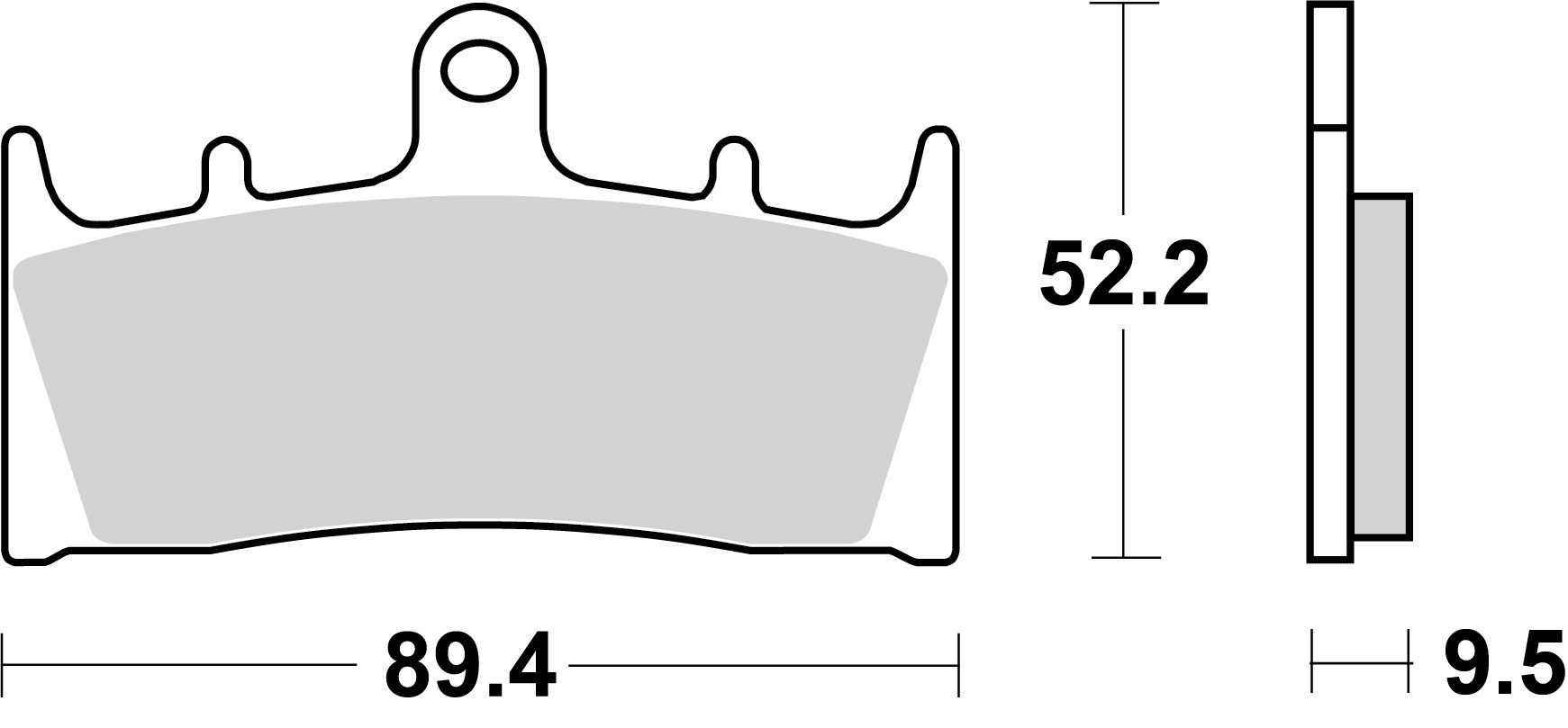 BREMBO sada brzdových destiček, kotoučová brzda KAWASAKI ZX-12R 1200 (NINJA) 00-03, ZX-6R 600 (NINJA) 98-99, ZX-9R 900 E (NINJA KAT), C (NINJA), B (NINJA) 96-01, SUZUKI GSF 1200 S (BANDIT), (BANDIT), SA (BANDIT ABS) 01-06, GSX 1300 R (HAYABUSA) 99-07, GSX