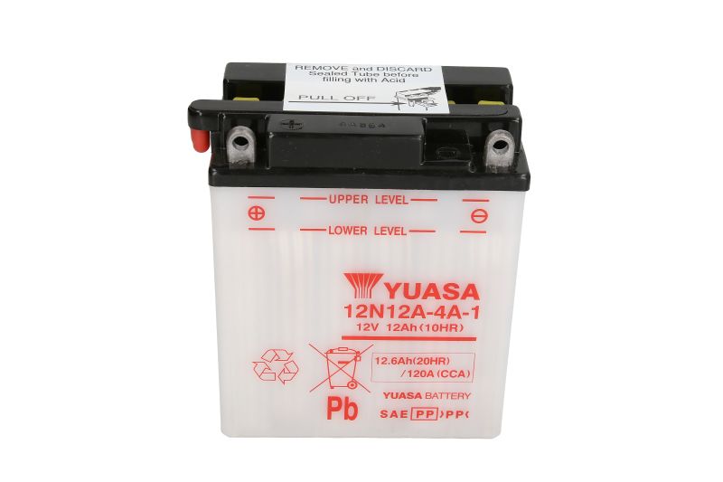 YUASA startovací baterie DUCATI SS 750, 900, 900MHR (M.HAILW.REPL.) 72-93, HARLEY DAVIDSON FLSTC 1340 (HERIT.SOFT.CL.), 1450 (HERIT.SOFT.CL.), 1690 (HERI.SOFT.CL), 1340 (SOFTAIL), 1586 (HERI.SOFT.CL) 89-16, FLSTCI 1450 (HERIT.SOFT.CL.) 01-06, FLSTF 1690 (