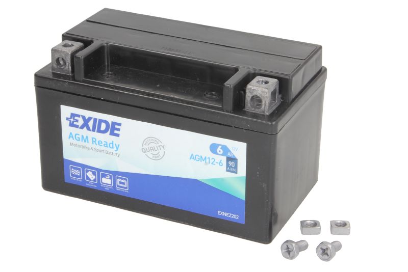 EXIDE starting battery APRILIA MXV 450 09-10, MOJITO 125 (CUSTOM) 04-07, RXV 450, 550 05-15, SL 750 ABS (SHIVER), ABS GT (SHIVER), (SHIVER GT), (SHIVER) 07-16, SR 125 (RACING) 99-02, SXV 450, 550 05-15, DAELIM NS 125 97-00, OTELLO 125 DLX 99-05, SG 125 OT
