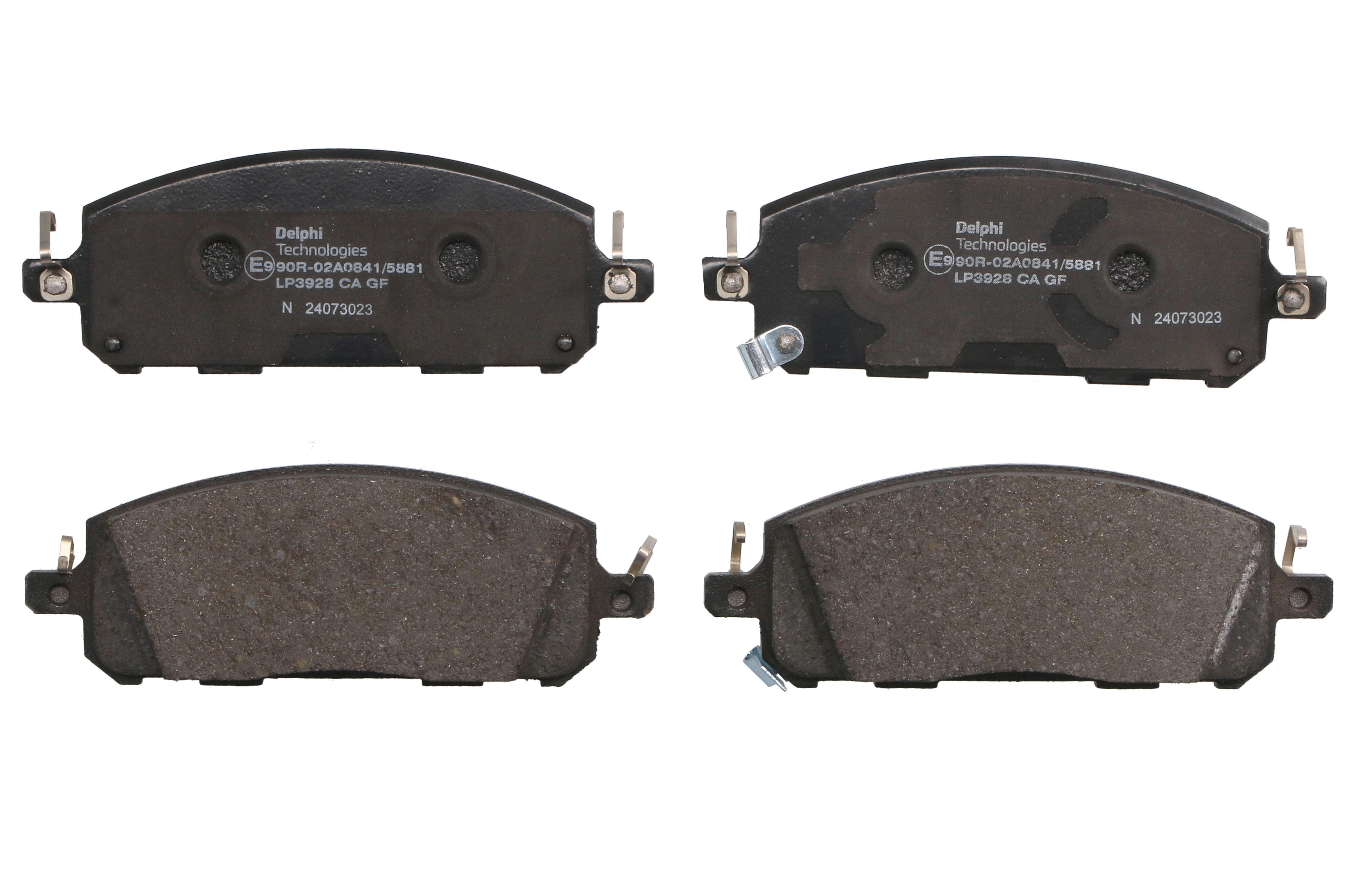 Комплект гальмівних колодок передн , MITSUBISHI OUTLANDER IV, NISSAN ARIYA, QASHQAI III, X-TRAIL IV, RENAULT AUSTRAL, ESPACE VI, RAFALE, SCENIC E-TECH PHASE I 1.2H-Electric 07.20-