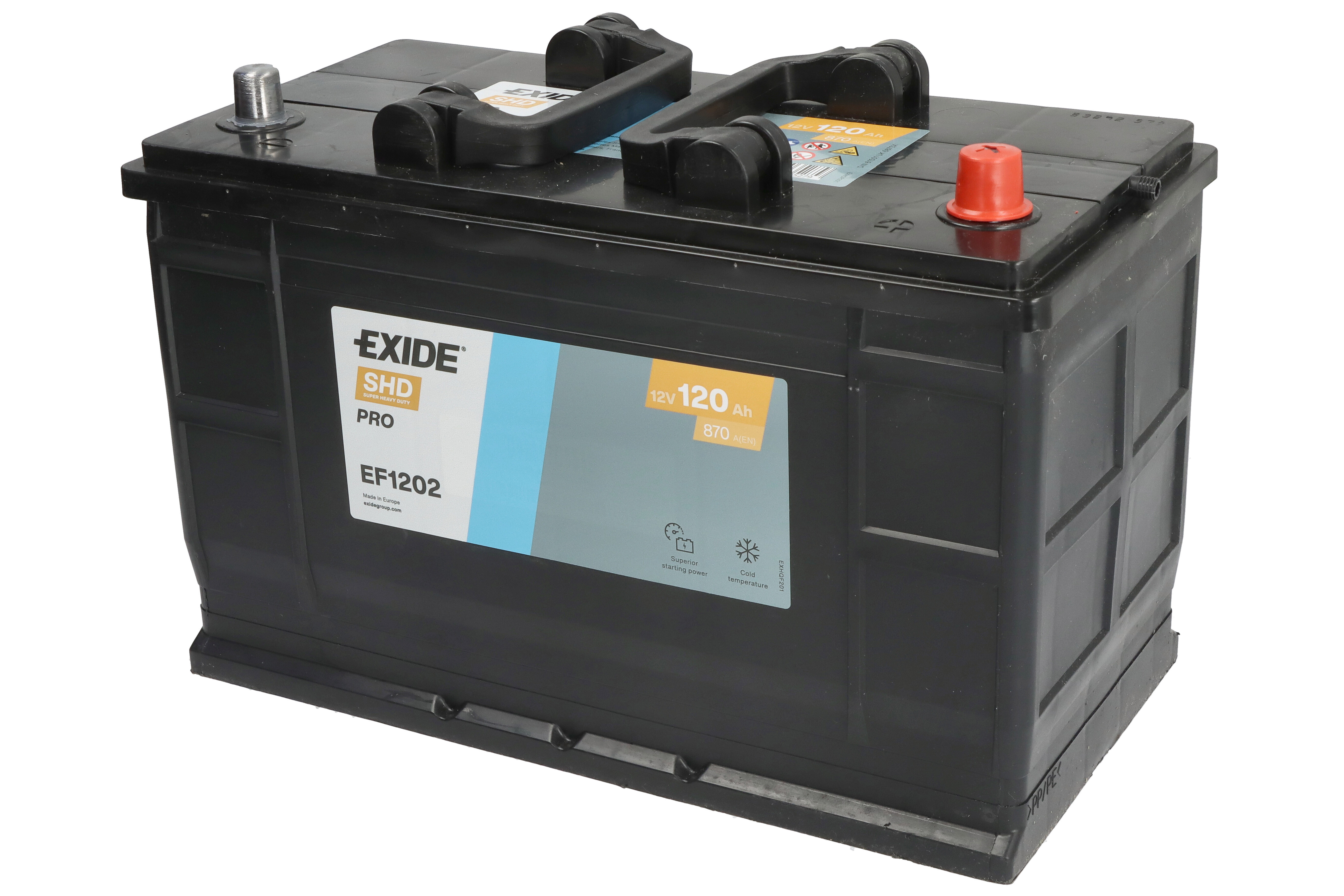 Аккумуляторная батарея 120Ah/870A (349x175x235/+R/B1) PowerPro фото 3
