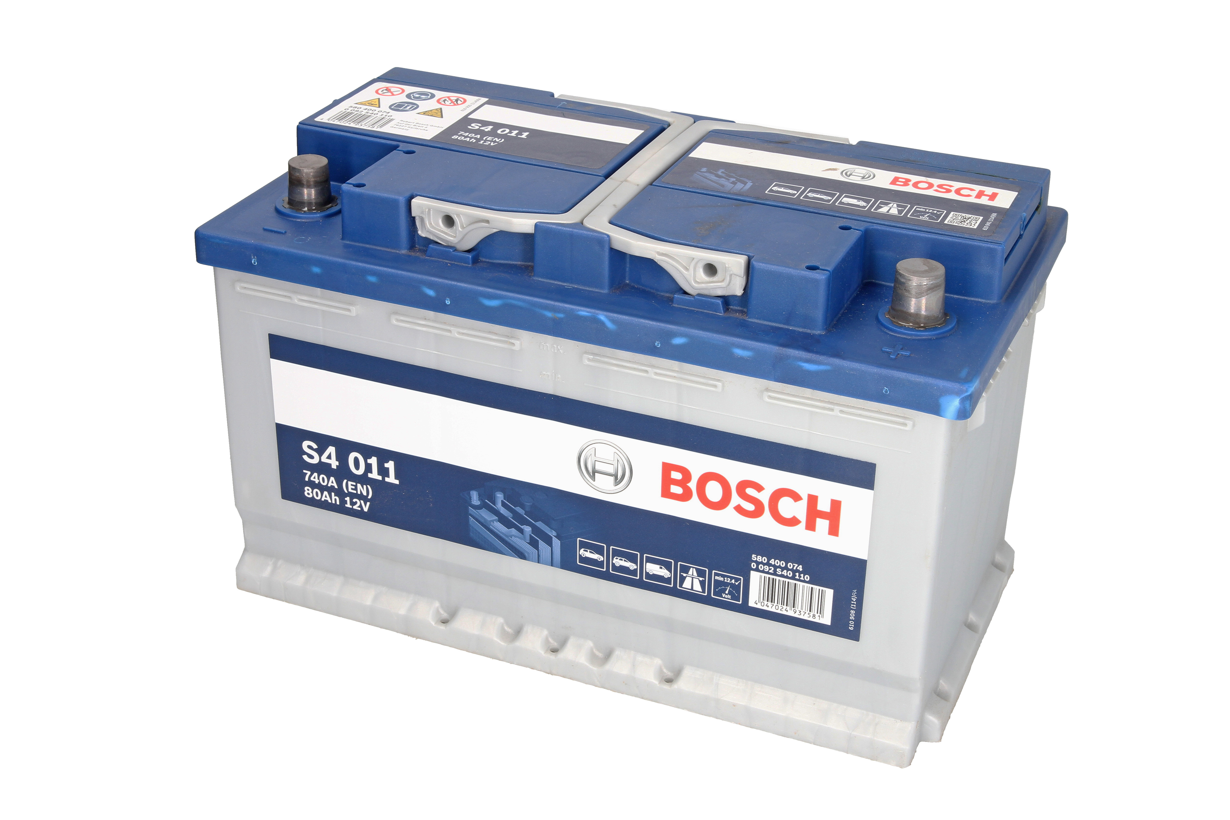Акумуляторна батарея 80Ah/740A (315x175x190/+R/B13) Bosch фото 4