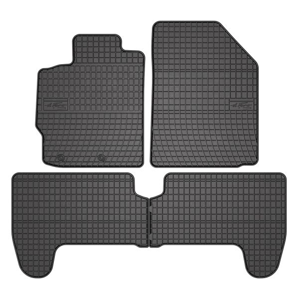 Set Covorase Auto Si Tavita Portbagaj TOYOTA YARIS (_P9_) din 2005-2014, Cauciuc, Protectie Porbagaj, 4x Stickere auto cu TOYOTA